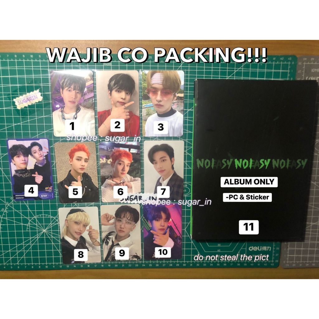 [READY STOCK] OFFICIAL PHOTOCARD STRAY KIDS SKZ CHRISTMAS EVEL NO EASY FELIX HYUNJIN BANGCHAN LEE KN