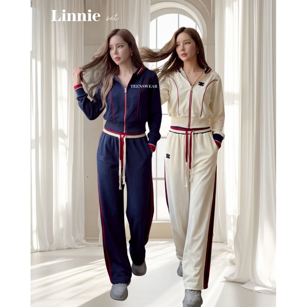 Linnie Set - Cotton Candy Set Jacket Pants Import Bangkok