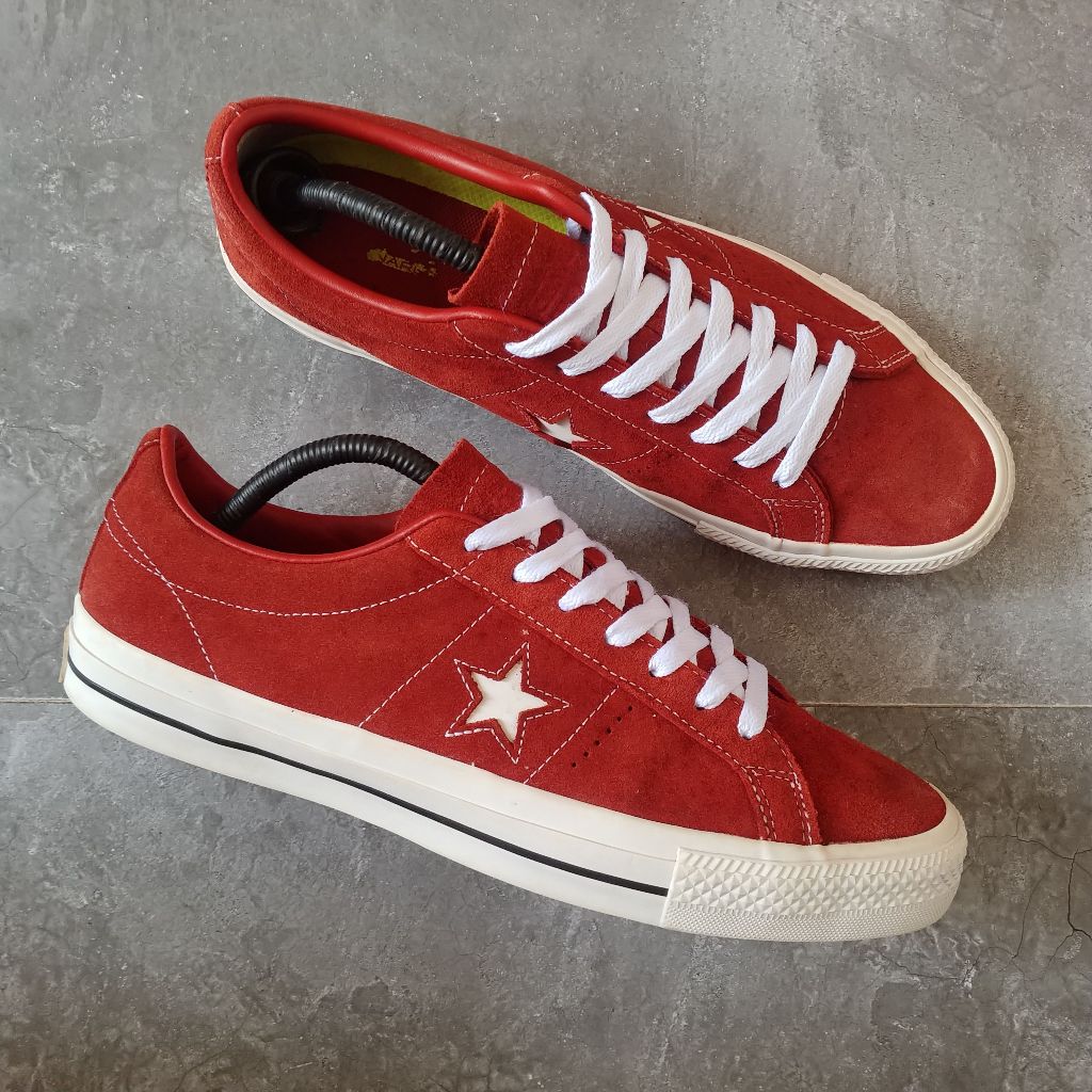 Converse Original One Star Pro OG Suede Leather Red ( Size 43 / 28 cm )
