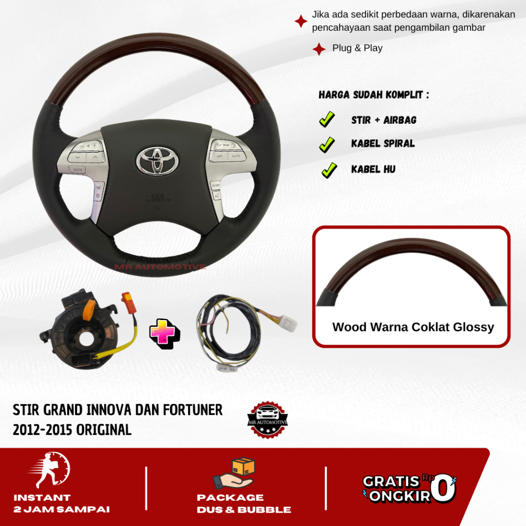 Stir Grand Innova dan Fortuner Komplit 2012-2015 Original