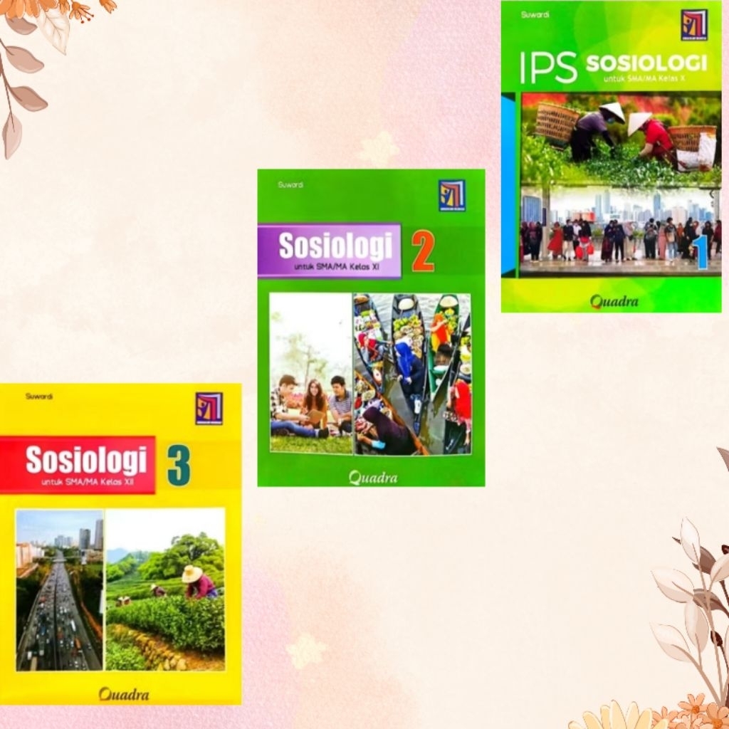Buku Original Sosiologi SMA/MA kelas 10,11,12 Kurikulum Merdeka Quadra