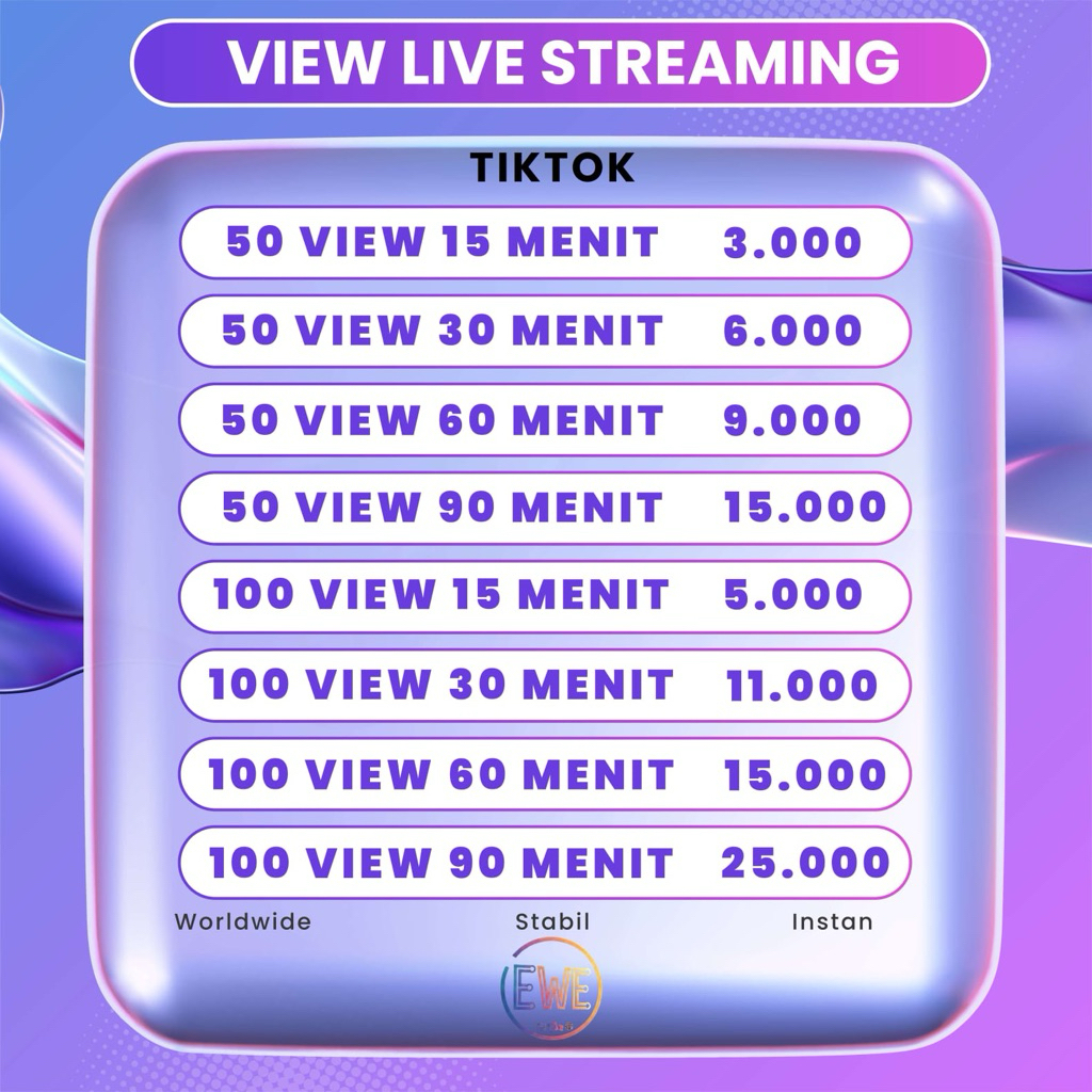 PENONTON LIVE STREAMING TIKTOK Penonton Live Stream Tt