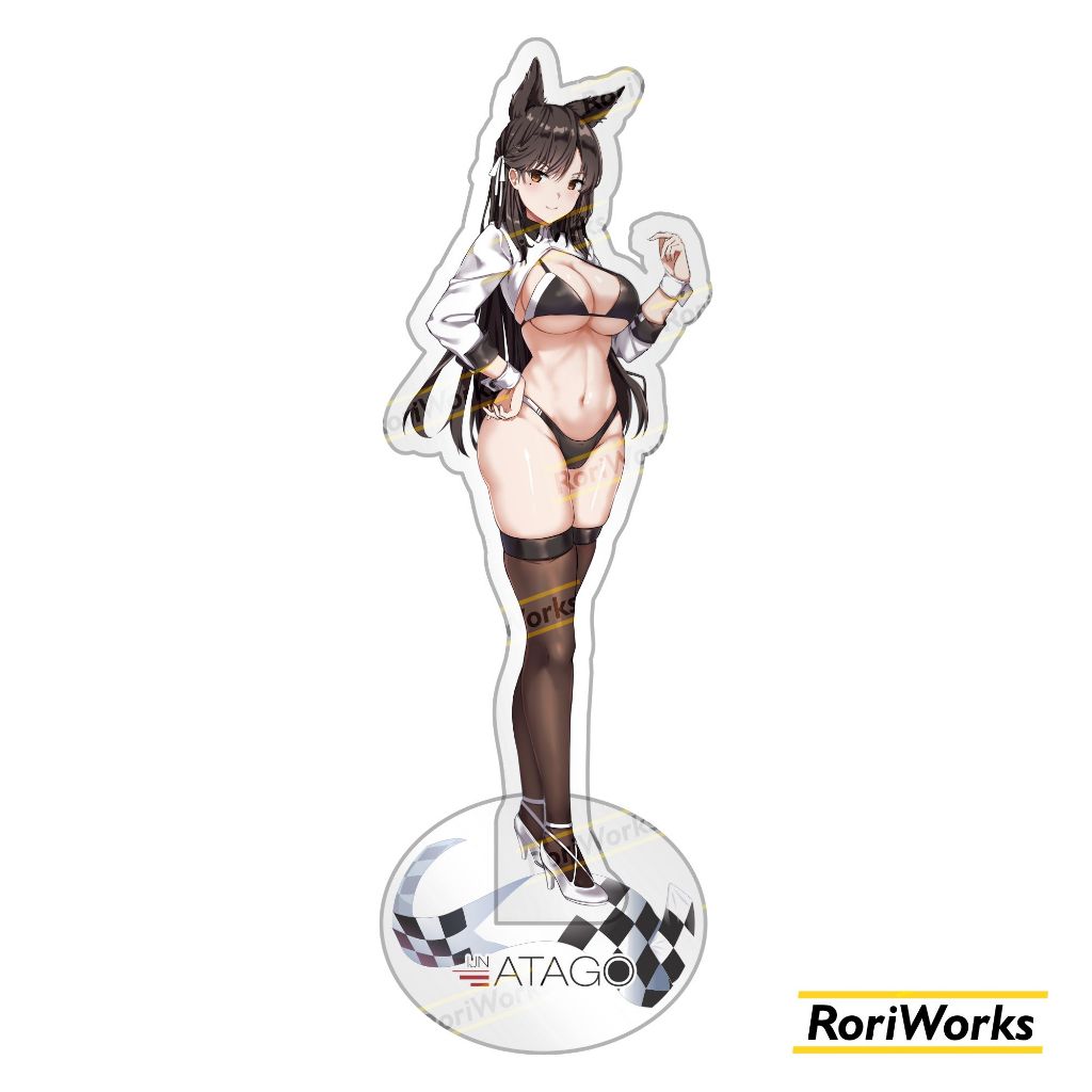 Acrylic Standee Figure Anime - Atago (Race Queen) | Azur Lane