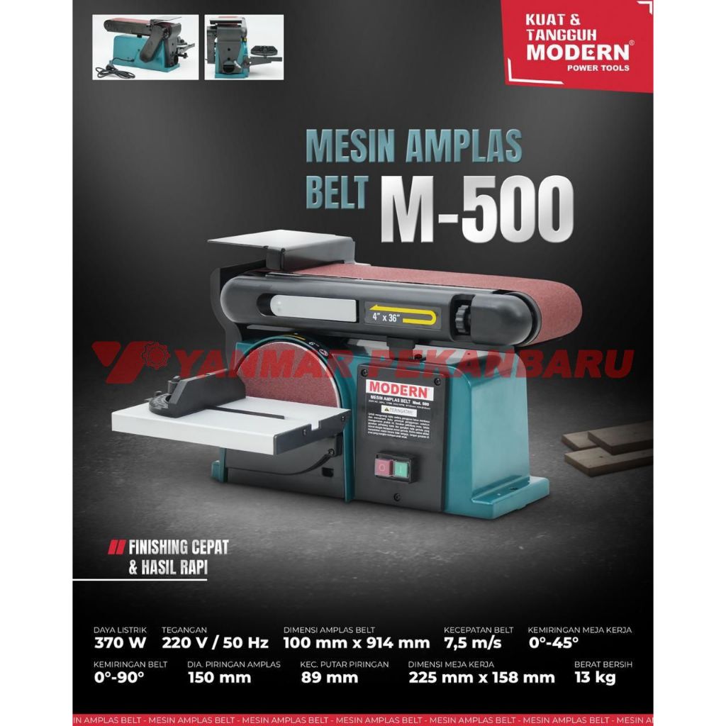 Mesin Amplas Belt Multi Purpose Belt And Disc Sander MODERN M-500
