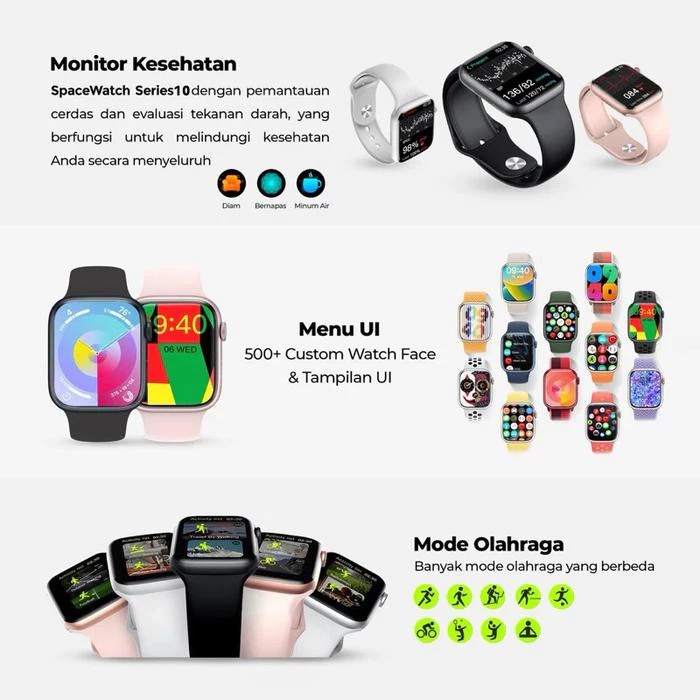 CUCI GUDANG [NEW]100% BARU smartwatch S10 Pro Max Smart Watch 2.3Inci Layar Sentuh SmartWatch Wanita