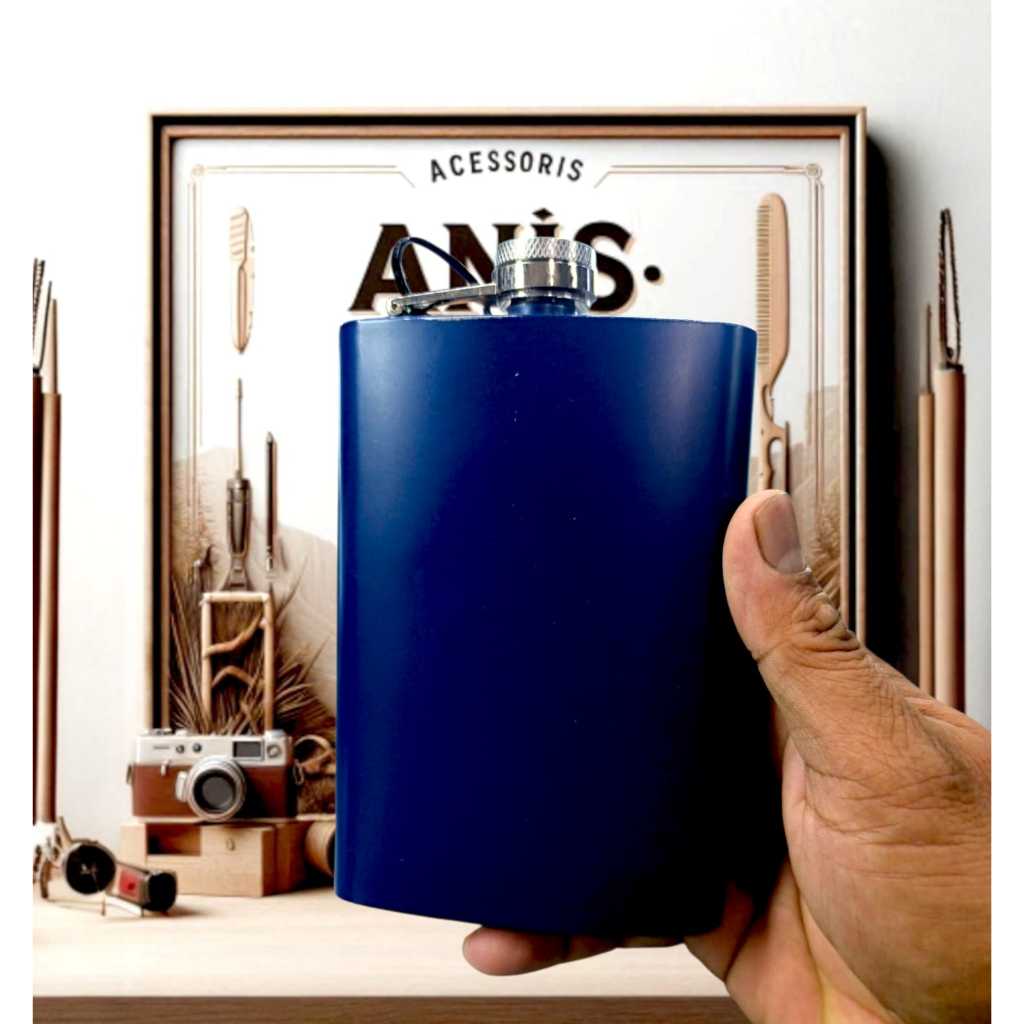 Botol minum Stainless Steel Polos Botol Minum Gepeng