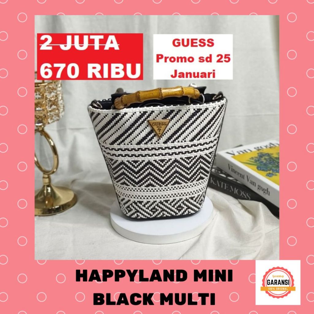 Tas Guess seri HAPPYLAND MINI satchel bag 100% Original Store