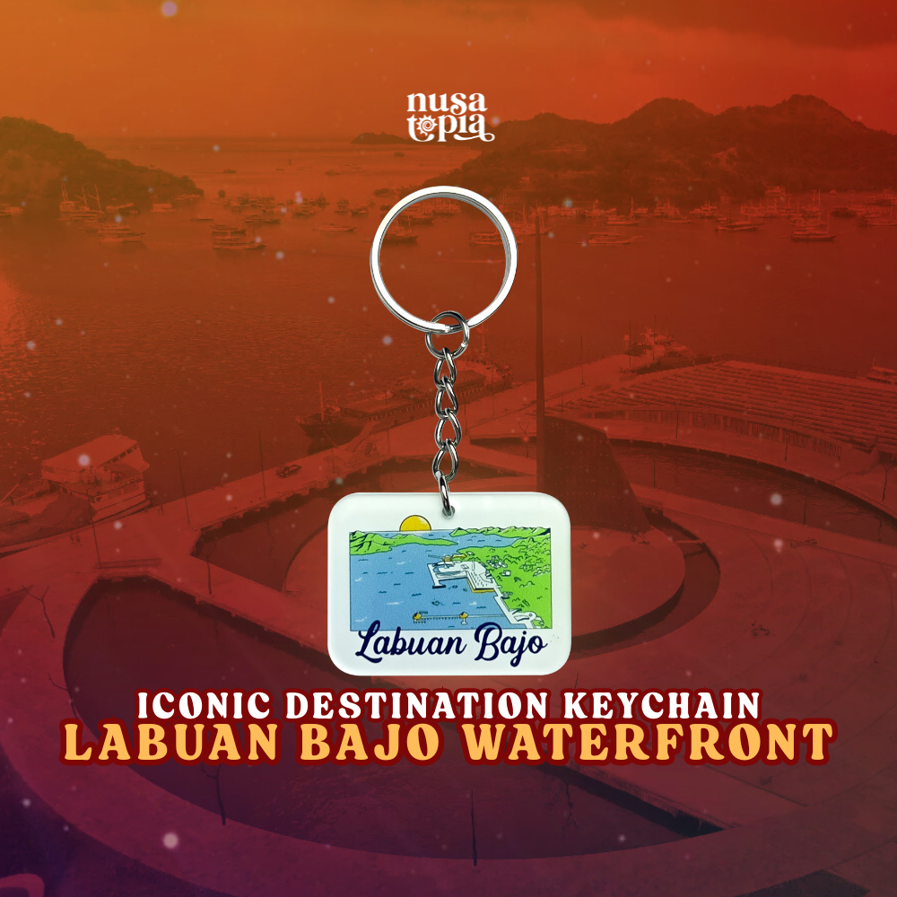 Nusatopia - Keychain/Gantungan Kunci Akrilik - Waterfront Labuan Bajo
