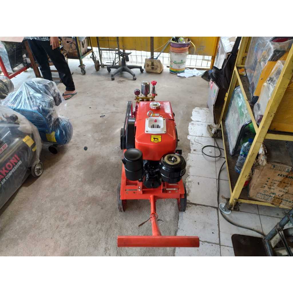 Power Sprayer Sanchin 45 SCN-45 Rangka Roda Komplit Set Ekonomis Dinamo Listrik 380V