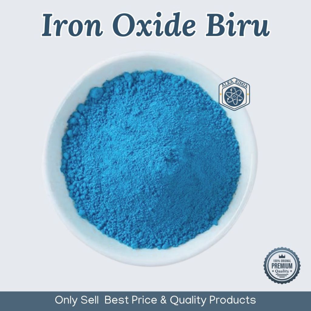 50gr Iron Oxide Biru / Pigment Industrial Grade Bubuk Beso Oksida Biru Pewarna Industri