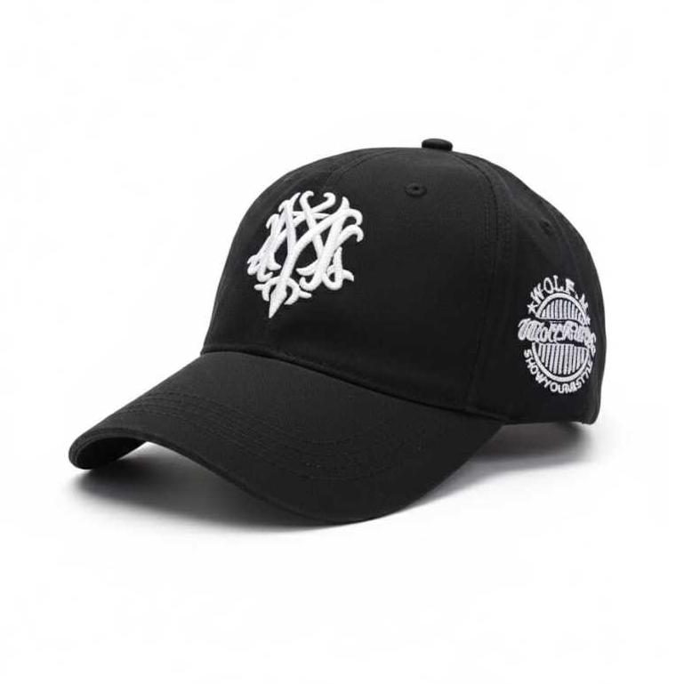 Topi Baseball Pria Wanita Dewasa Premium Topi Caps Bordir WOLF Unisex Termurah