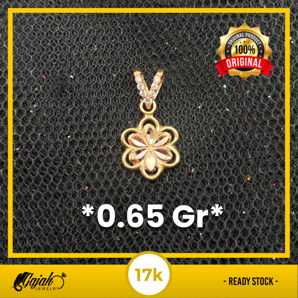 Liontin Emas 17K - Toko Emas Gajah - 0.65 Gram 8214