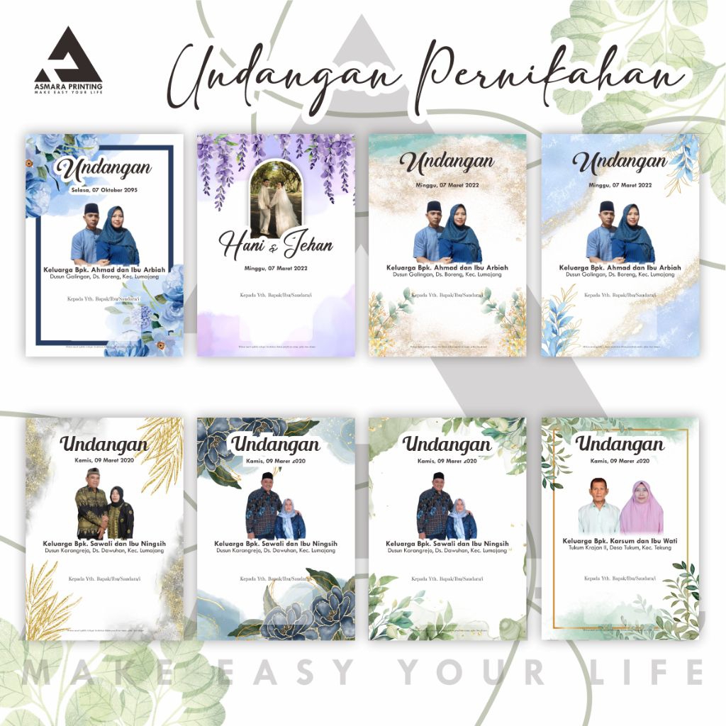 tambah foto untuk cetak undangan custom