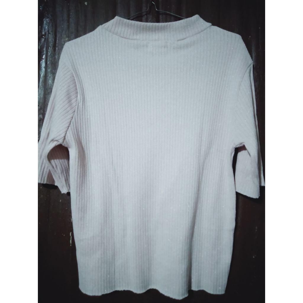 (Preloved) Baju Crop Wanita Pink