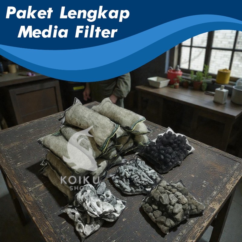 paket lengkap media filter kolam koi