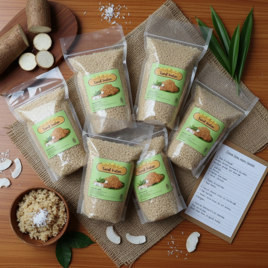 Tiwul Singkong Instan Kemasan 1 Kg Asli Khas Kebumen/Oyek Mentah Organik 100% Original