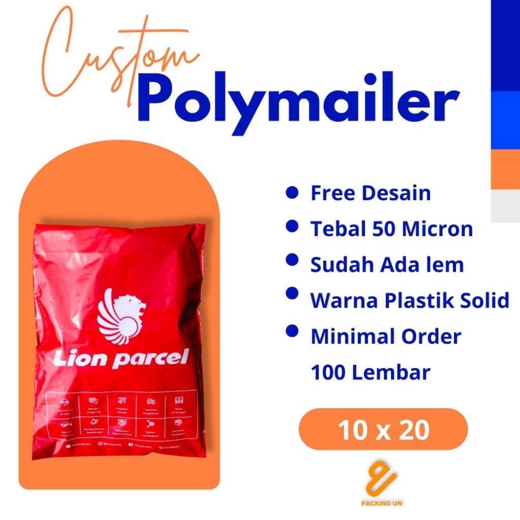 Sablon Plastik Polymailer 10x20