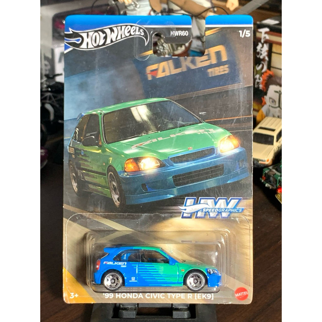 Hot wheels '99 HONDA CIVIC TYPE R (EK9) FALKEN
