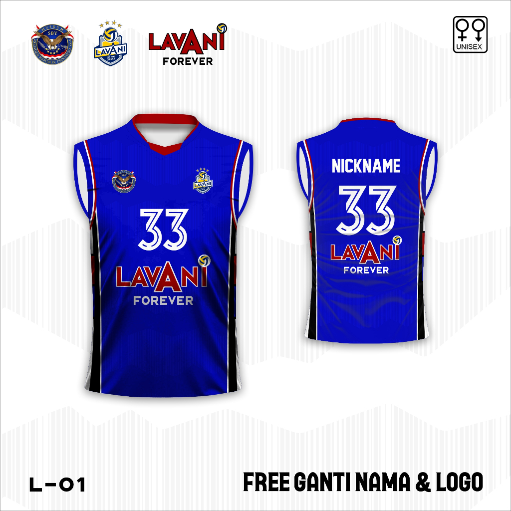 Kaos Jersey Proliga 2026 Dryfit Jersey Atlet Bola Voli Lavani Forever bebas custom