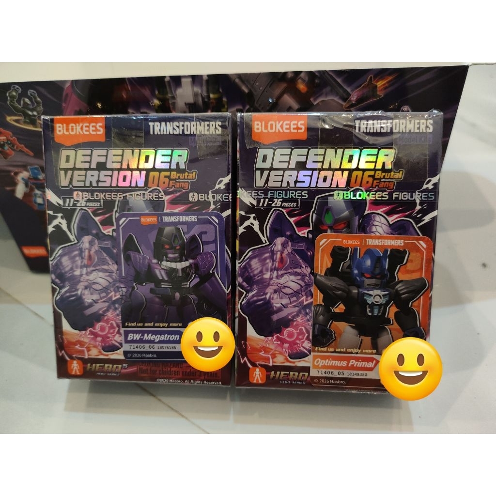Blokees Optimus Primal & BW-Megatron OFC