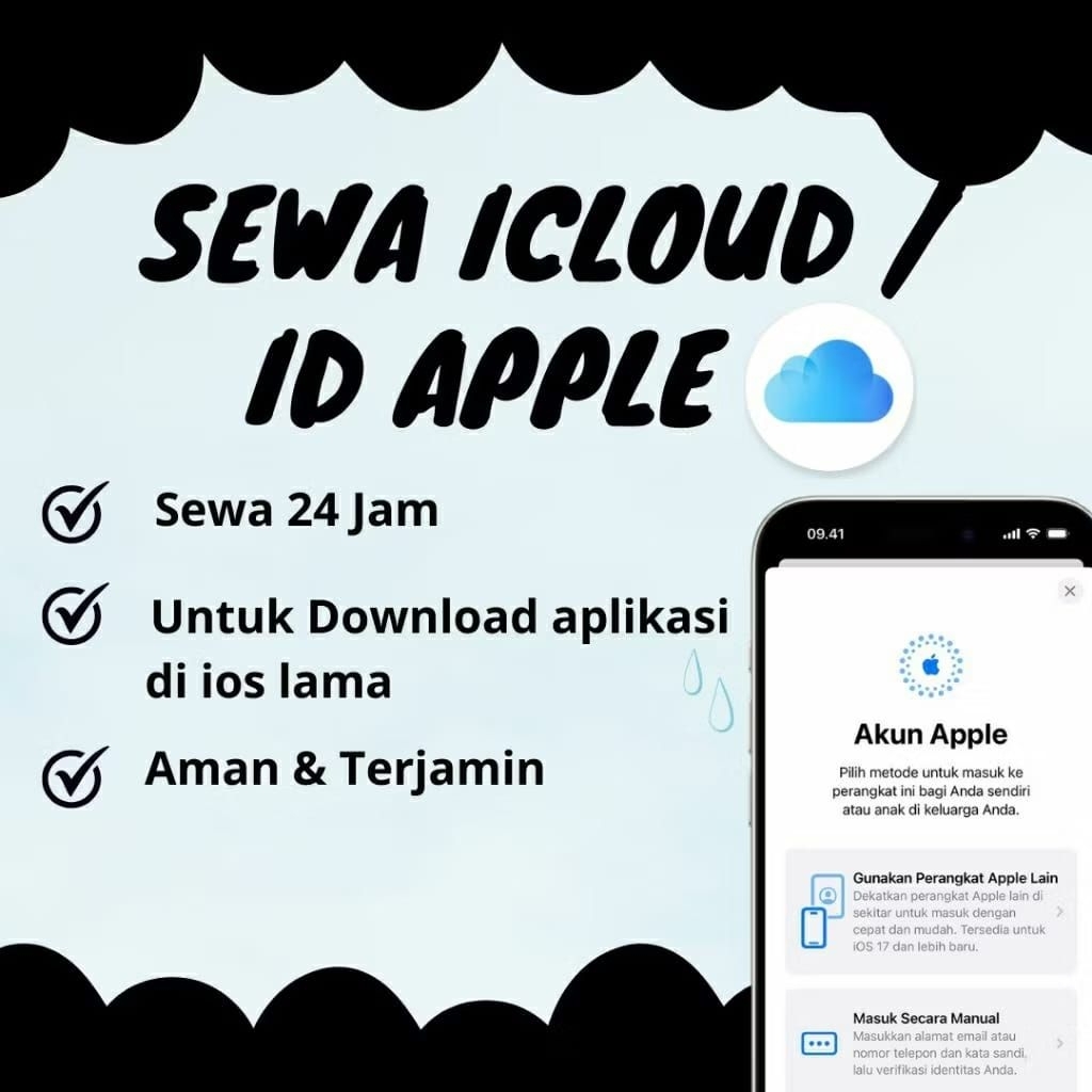 Apple id iCloud sewa