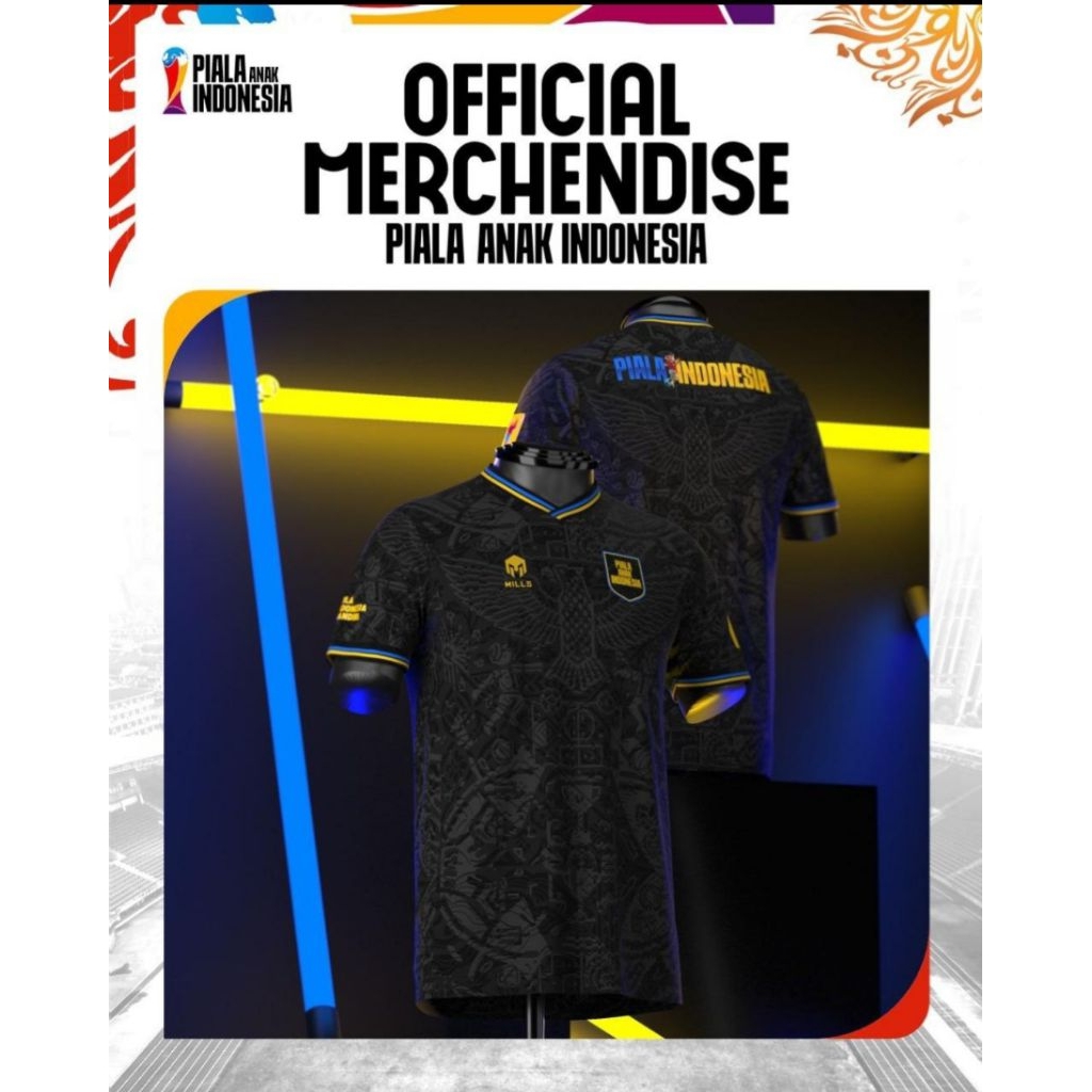 Piala Anak Indonesia Jersey Mills Hitam