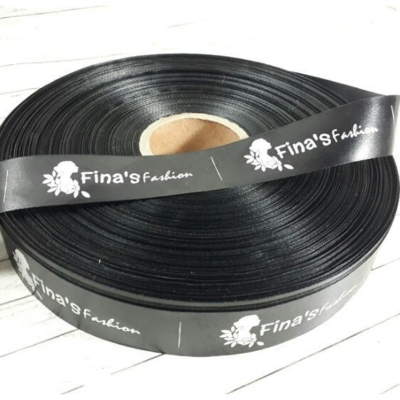 160 M satin local premium cetak satu warna /label custom / label baju / label hijab / label premium 