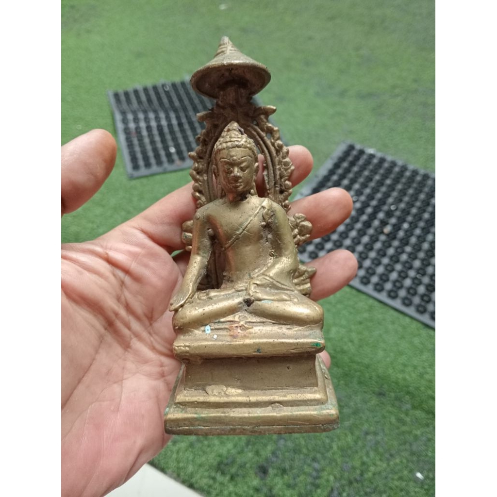 patung buddha kuningan jadul