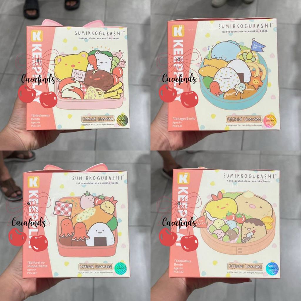 OHSOME x Keepplay‼️DIY Figure Mainan Balok Sumikko Gurashi Shirokuma Bento Box Collection