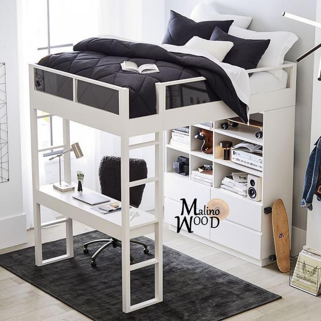 BB-07 Ranjang susun ranjang tingkat kayu bunk bed dipan divan