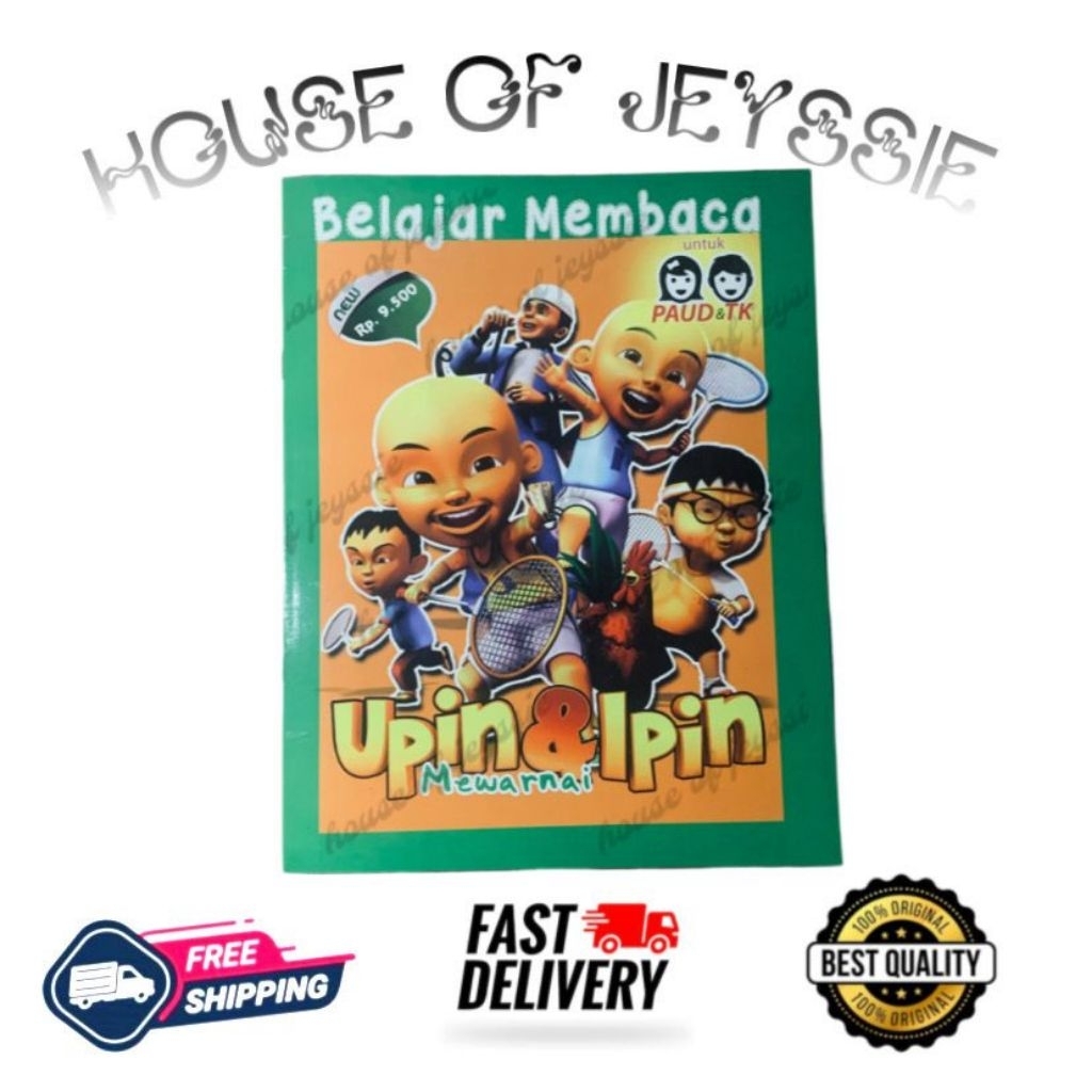 Buku anak pintar Mewarnai - Upin Ipin