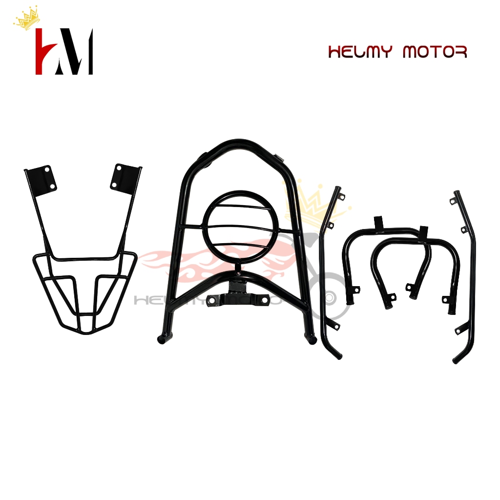HM-TUBULAR CRASH BAR GUARD SET FRAME SLIDER PELINDUNG BODY X RIDE OLD , YAMAHA X RIDE LAMA