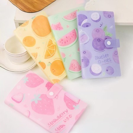 ALBUM FOTO TABUNGAN POLAROID 120 SLOT TAHAN AIR MOTIF BUAH LUCU / SAVING ALBUM