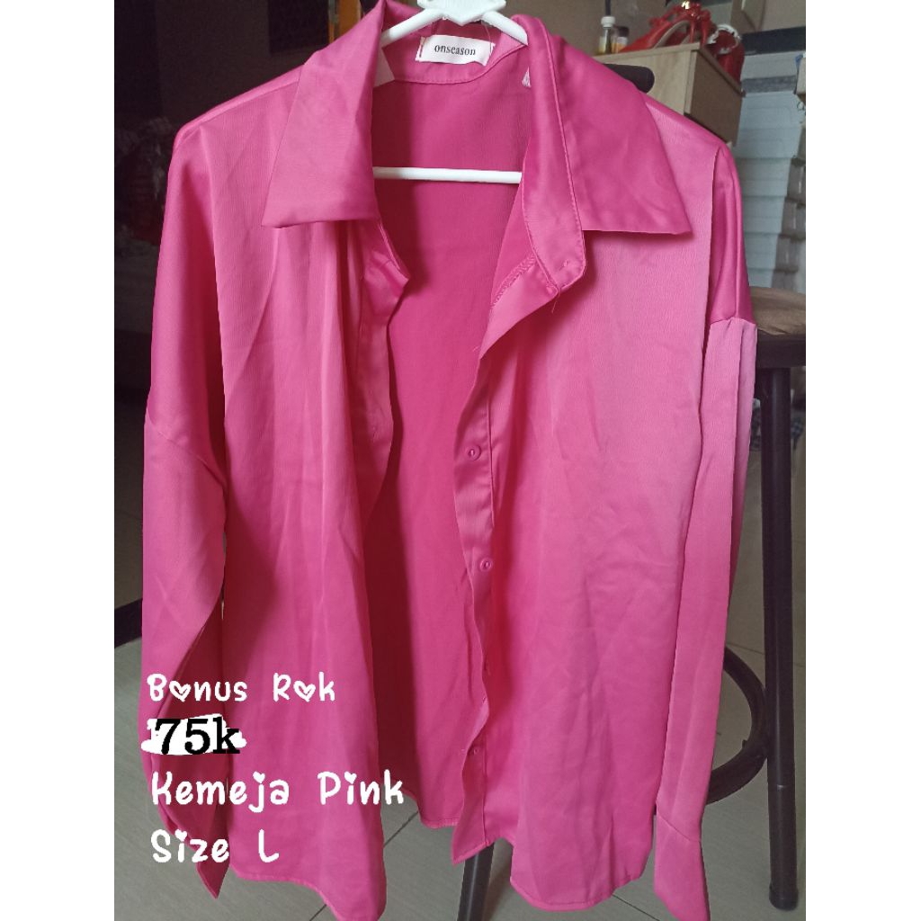 Preloved Kemeja Pink
