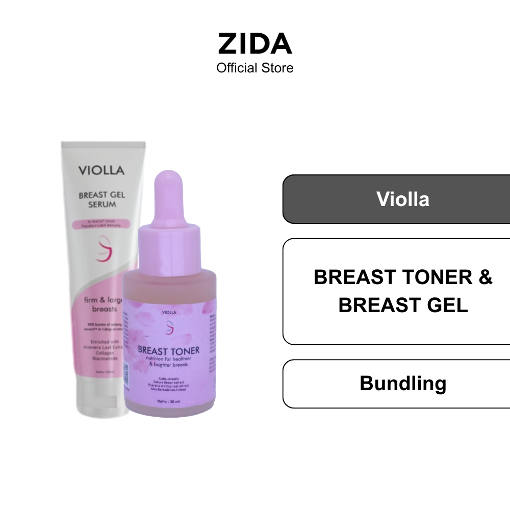 Zida - Paket Bundling - Violla Breast Gel Serum & Violla Breast Toner