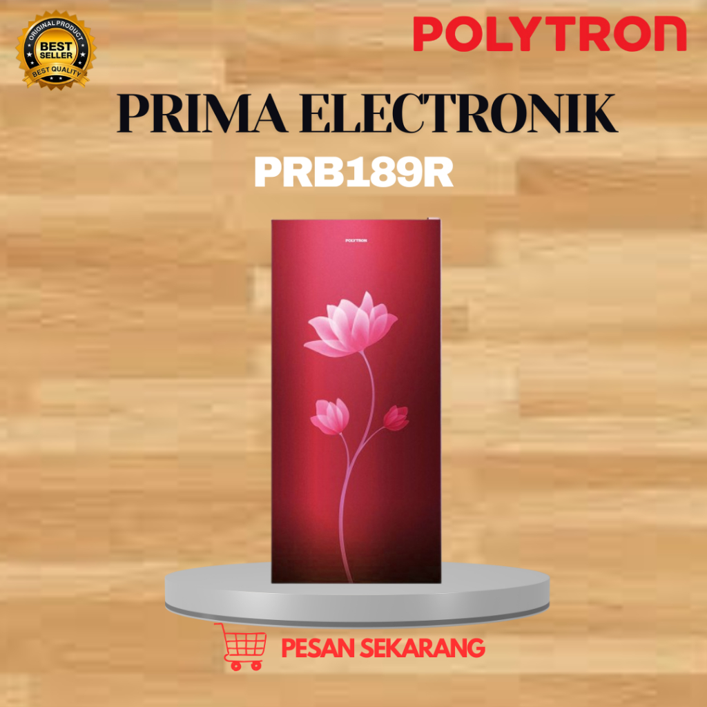 POLYTRON KULKAS 1 PINTU PRB189R 180Liter/PRB189R/PRB-189R/PRB 189R/POLYTRON KULKAS 1 PINTU ORIGINAL