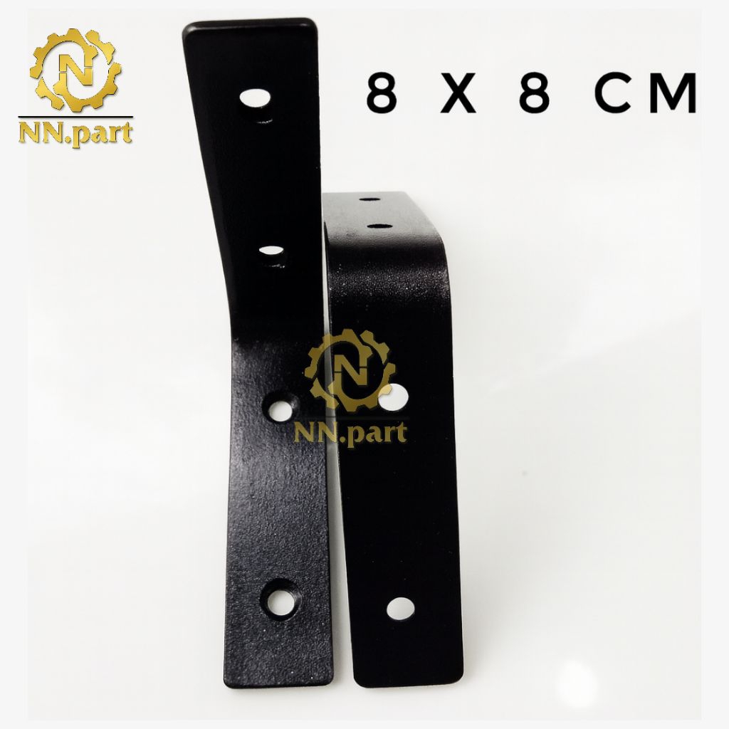 Plat Besi Siku / Bracket Besi Rak Dinding L Penyangga Barang