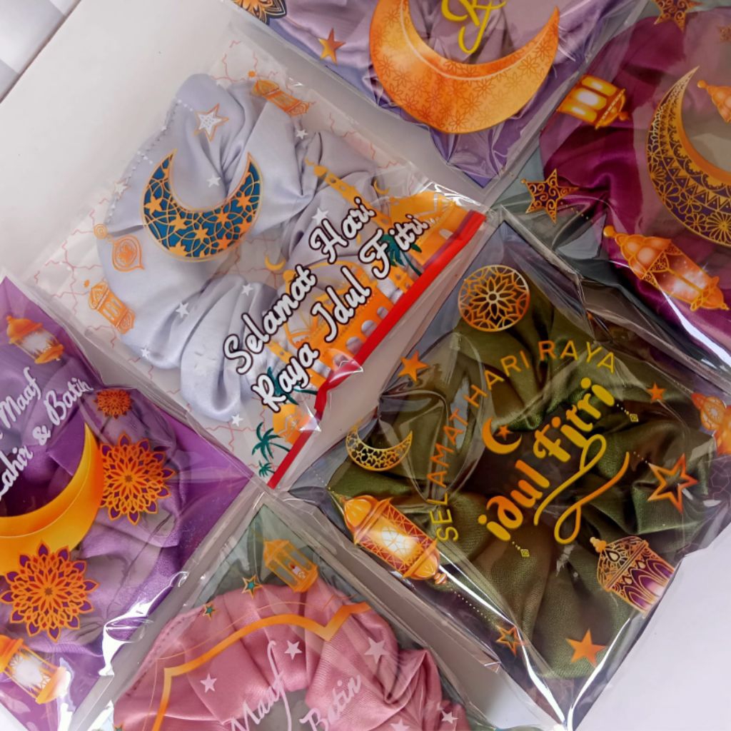 Scrunchie Idul Fitri Series | Hampers  Idul Fitri | Mini Gift Lebaran | Parcel Lebaran | Gift Scrunc