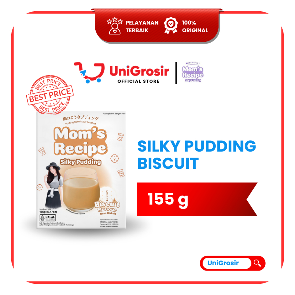[UniGrosir] SILKY PUDDING FORISA BISCUIT BISKUIT MOM'S RECIPE PUYO SUSU PUDING ~155 g