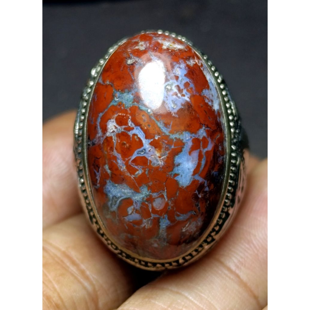 cincin batu akik ati ayam cristal super jreng lain pancawarna garut phyrus persia