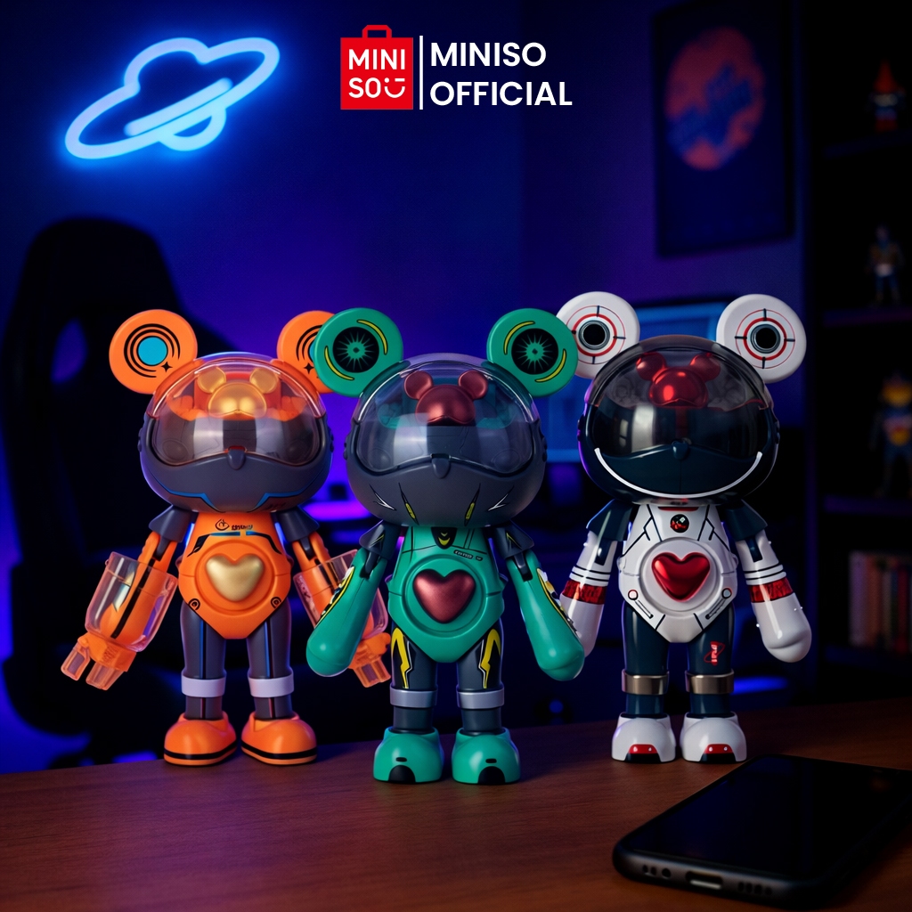 MINISO TOY - Interstellar Bear Transformation Series Educational Toys Box Hadiah Anak Gift Box