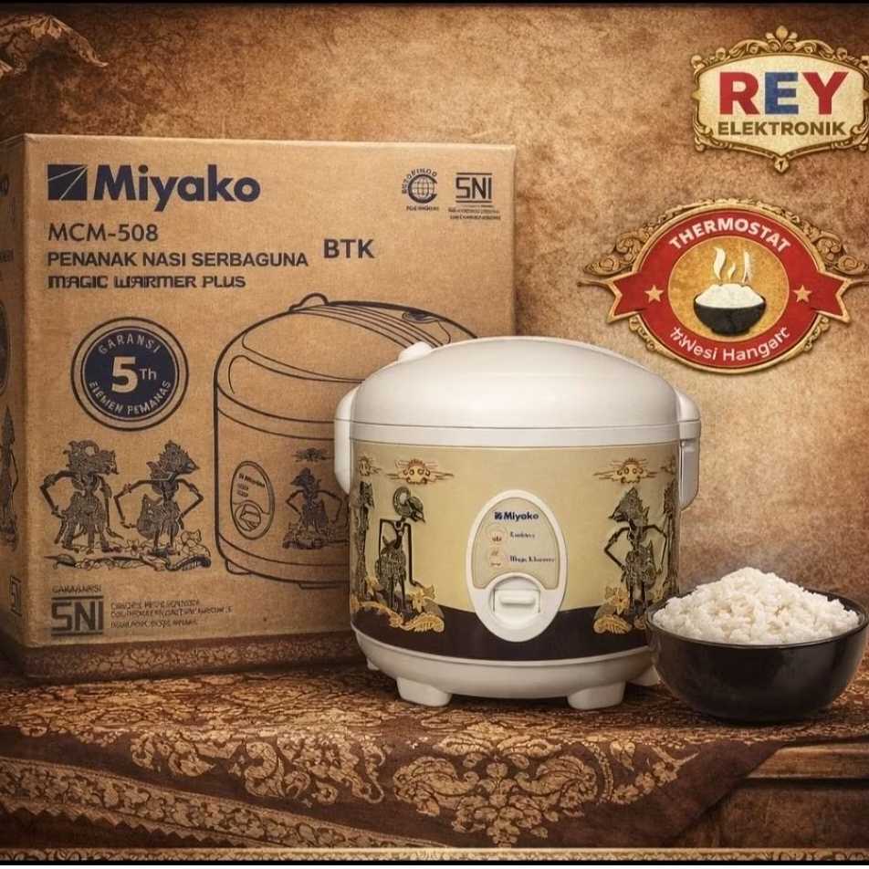 Miyako Magicom 508 Wayang 1,8 Liter – Rice Cooker / Penanak Nasi