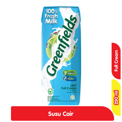 Greenfields Susu UHT Full Cream Kotak 250 ml