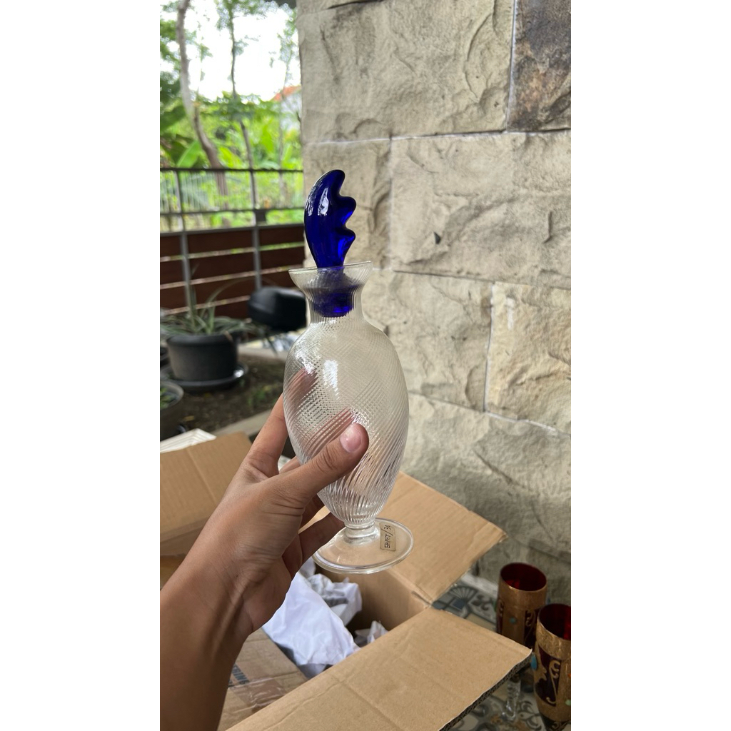 Botol Kaca Dekoratif/Vas Kecil/Botol Hias Antik
