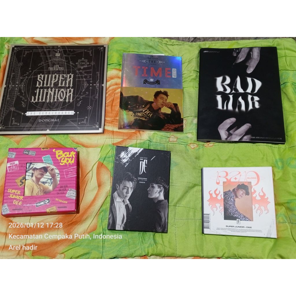 UNSEALED ALBUM SUPER JUNIOR THE RENAISSANCE TIME SLIP D&E BAD BLOOD BOUT YOU DANGER BAD LIAR DONGHAE