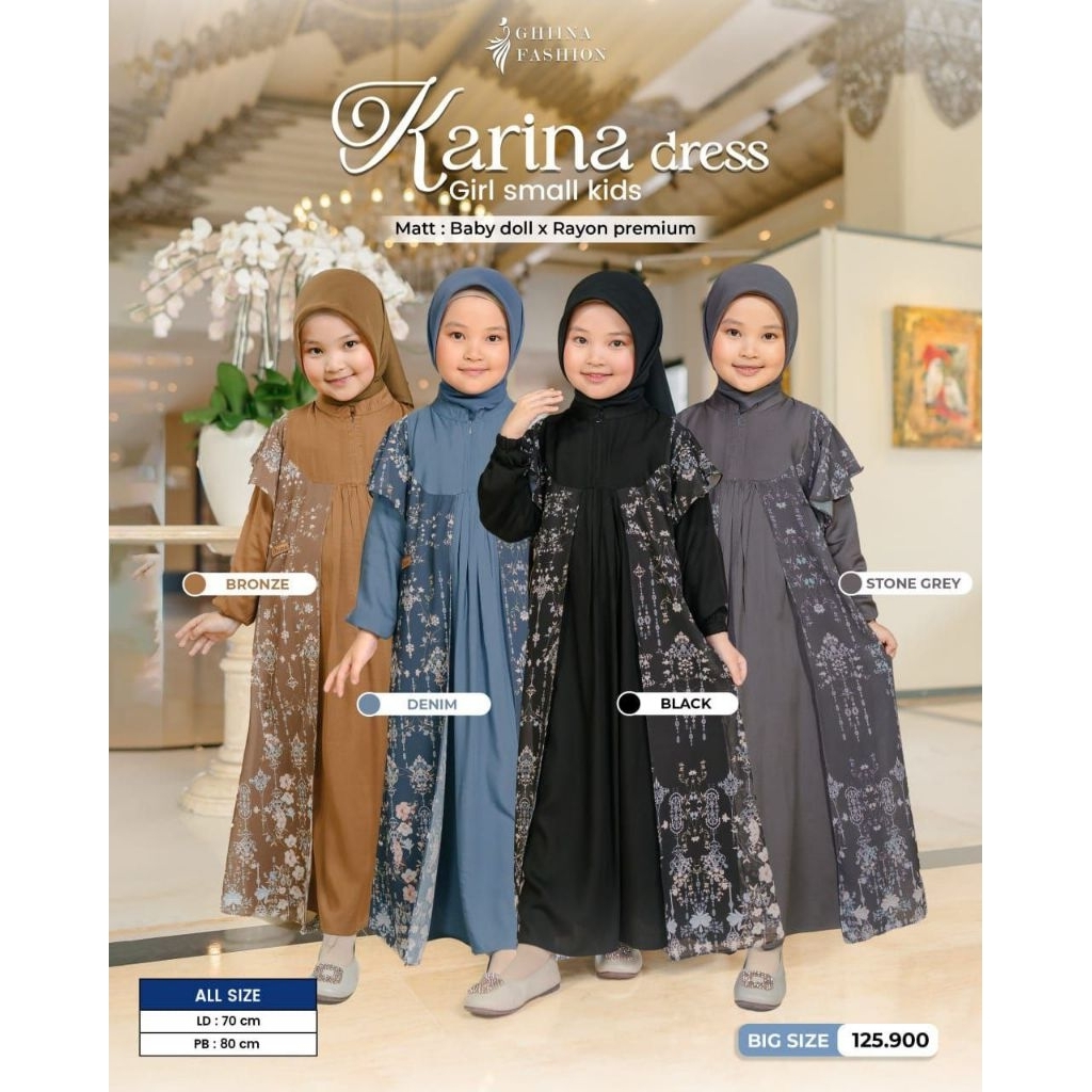 karina dress kids by ghina fashion