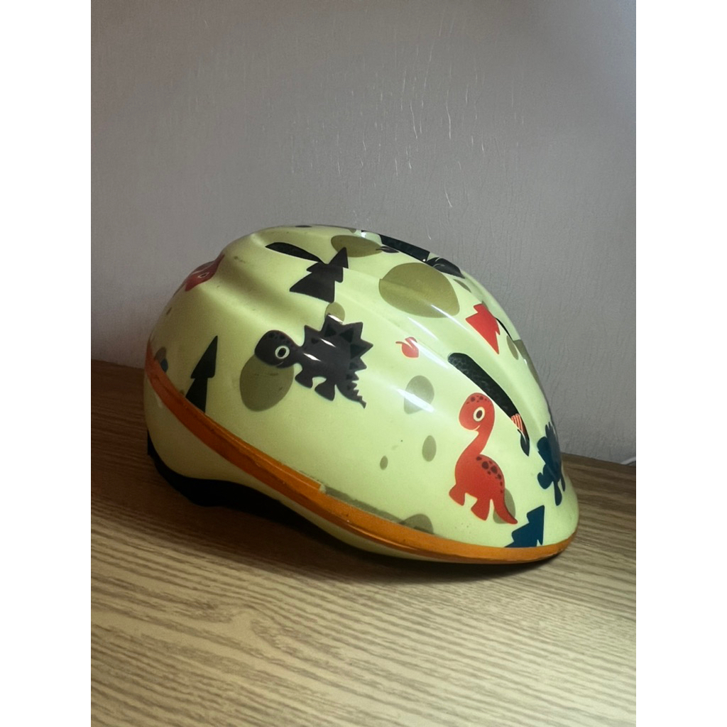 Preloved Helm Sepeda Anak Polygon Dino Helmet Kids Original