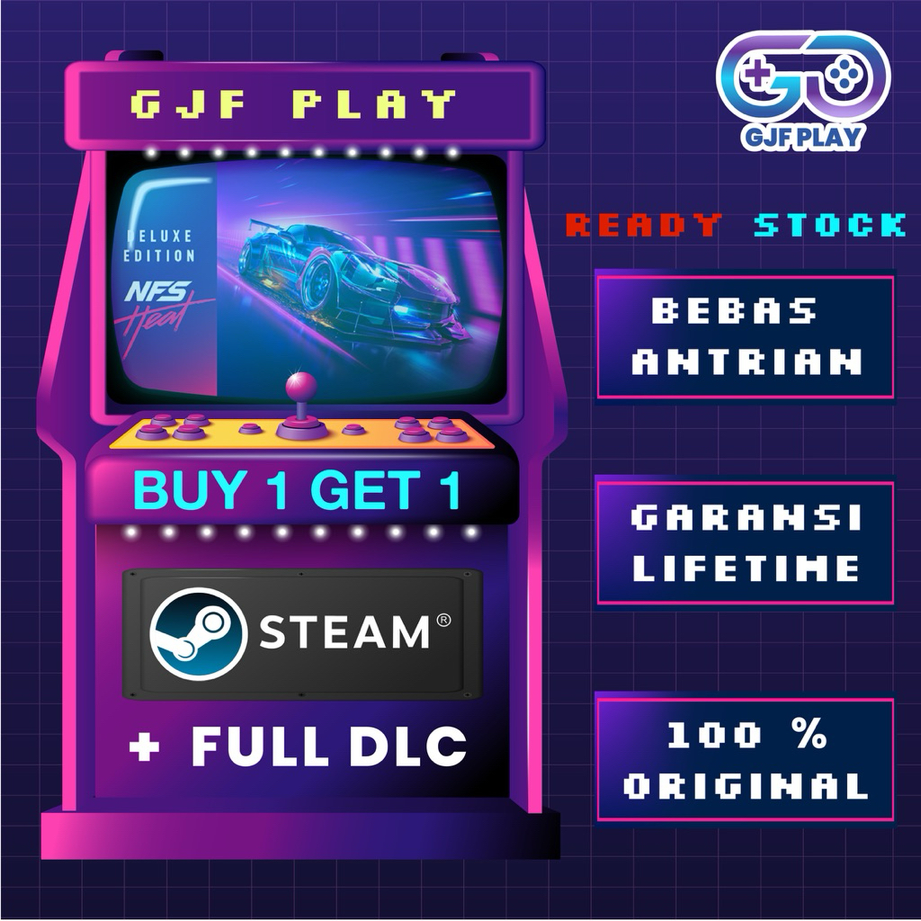 NFS Heat Need For Speed Heat Deluxe Edition Steam Game PC Original 100% Anti Limit Garansi Lifetime