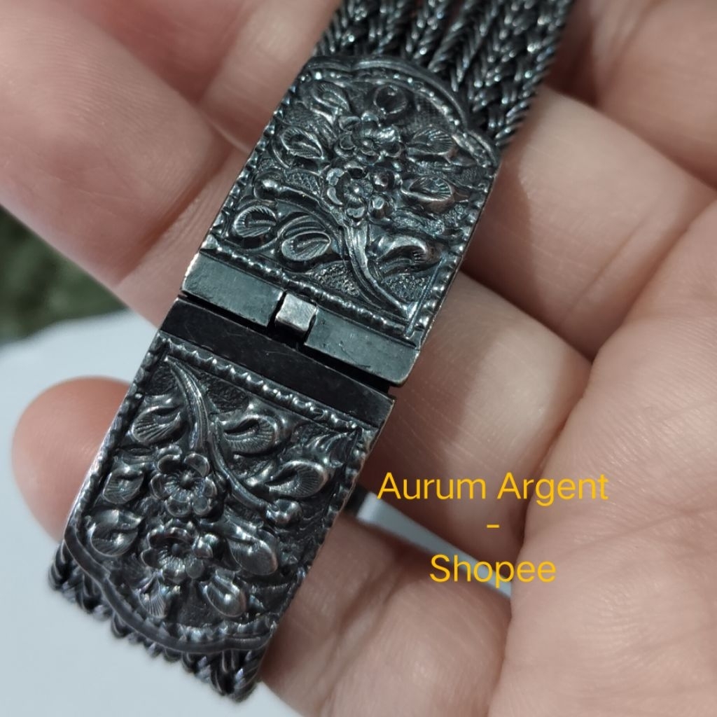 CGL.2-- 1 PC GELANG PERAK ASLI ANTIK -- BRACELET SILVER --