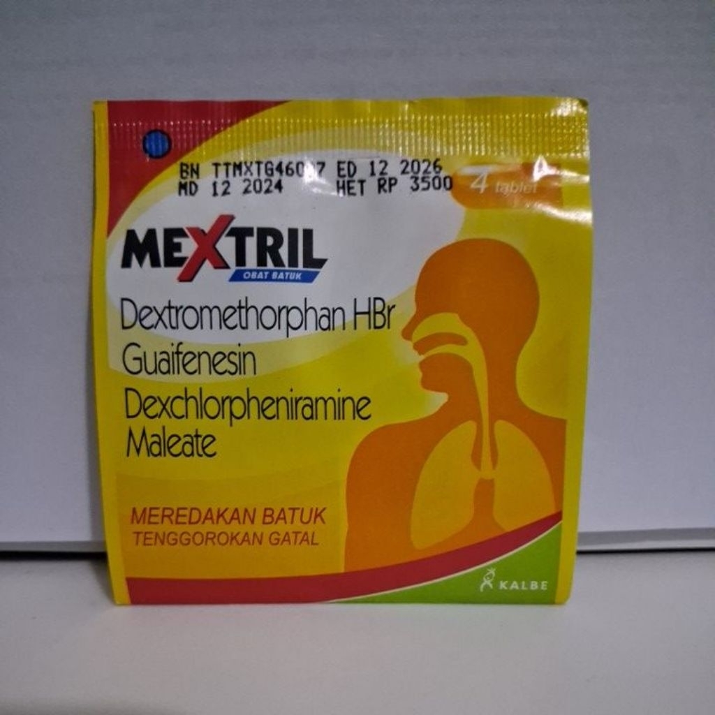 Mextril Obat Batuk 1 Strip isi 4 Tablet